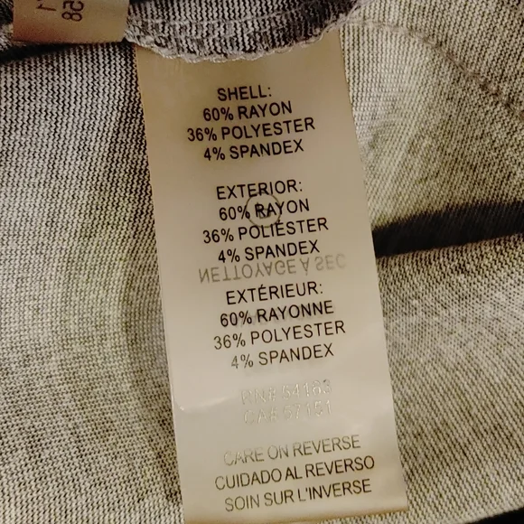 Calvin Klein Women's Slim Front Pant, Gray 14 - Picture 15 of 15